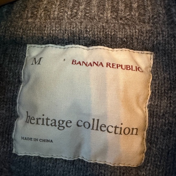 Banana Republic Heritage Collection Alpaca Wool Zip Cardigan - Picture 5 of 6